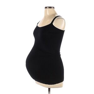 {Kathy Maternity} Solid Black Tank Top with adjustable 2 way wear straps